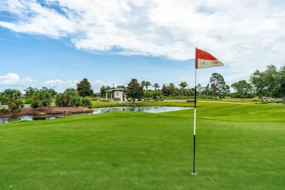 Gorgeous Jack Nicklaus designed an 18-hole golf course